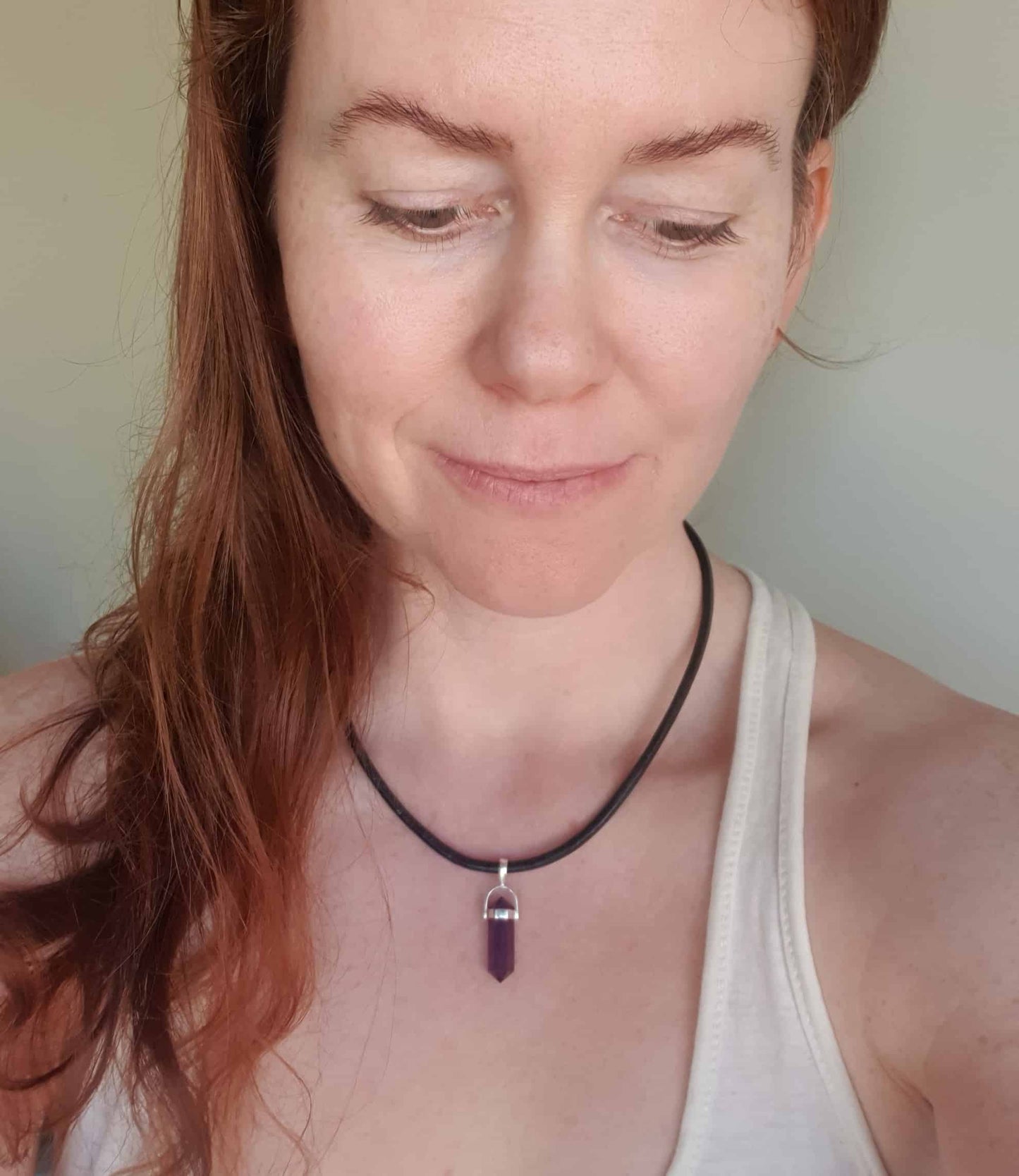 Amethyst Pencil Pendant