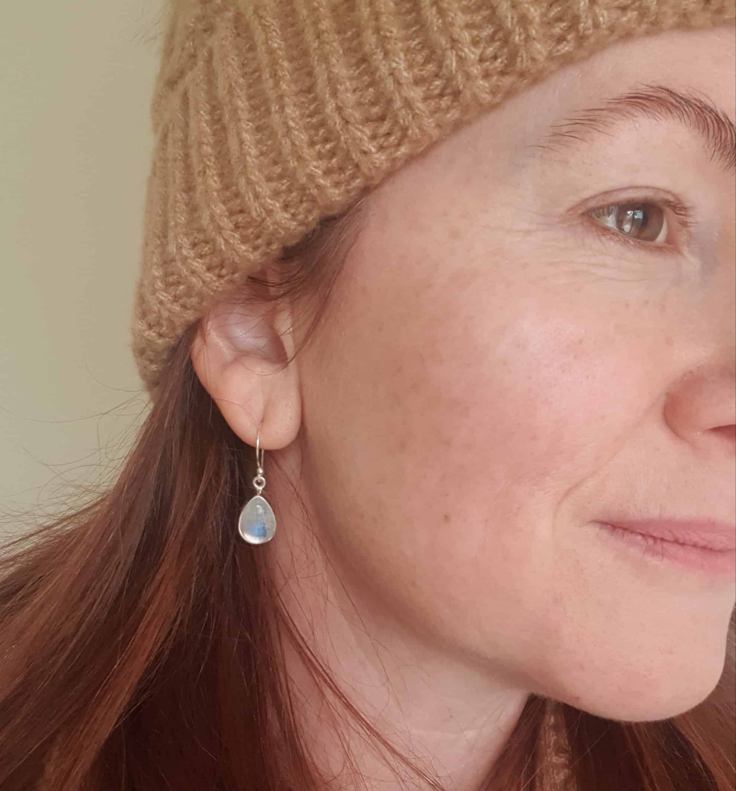 Rainbow Moonstone Earrings