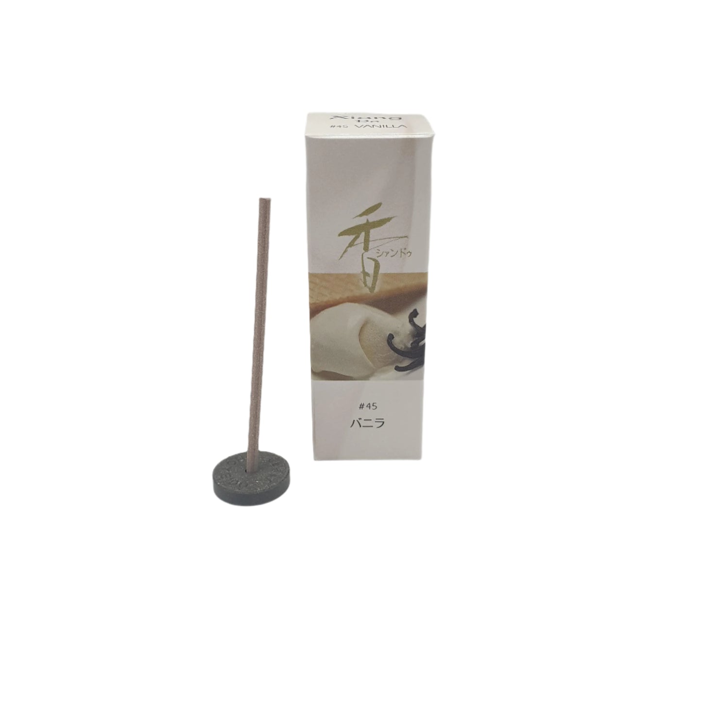 Xiang Do Pressed Vanilla Incense by Shoyeido, leaves a warm, smooth aroma of vanilla bean that softly spreads throughout the home. The master blenders at Shoyeido use  their exclusive pressed incense process using only high quality ingredients to create this line of refined, atmospheric scents.