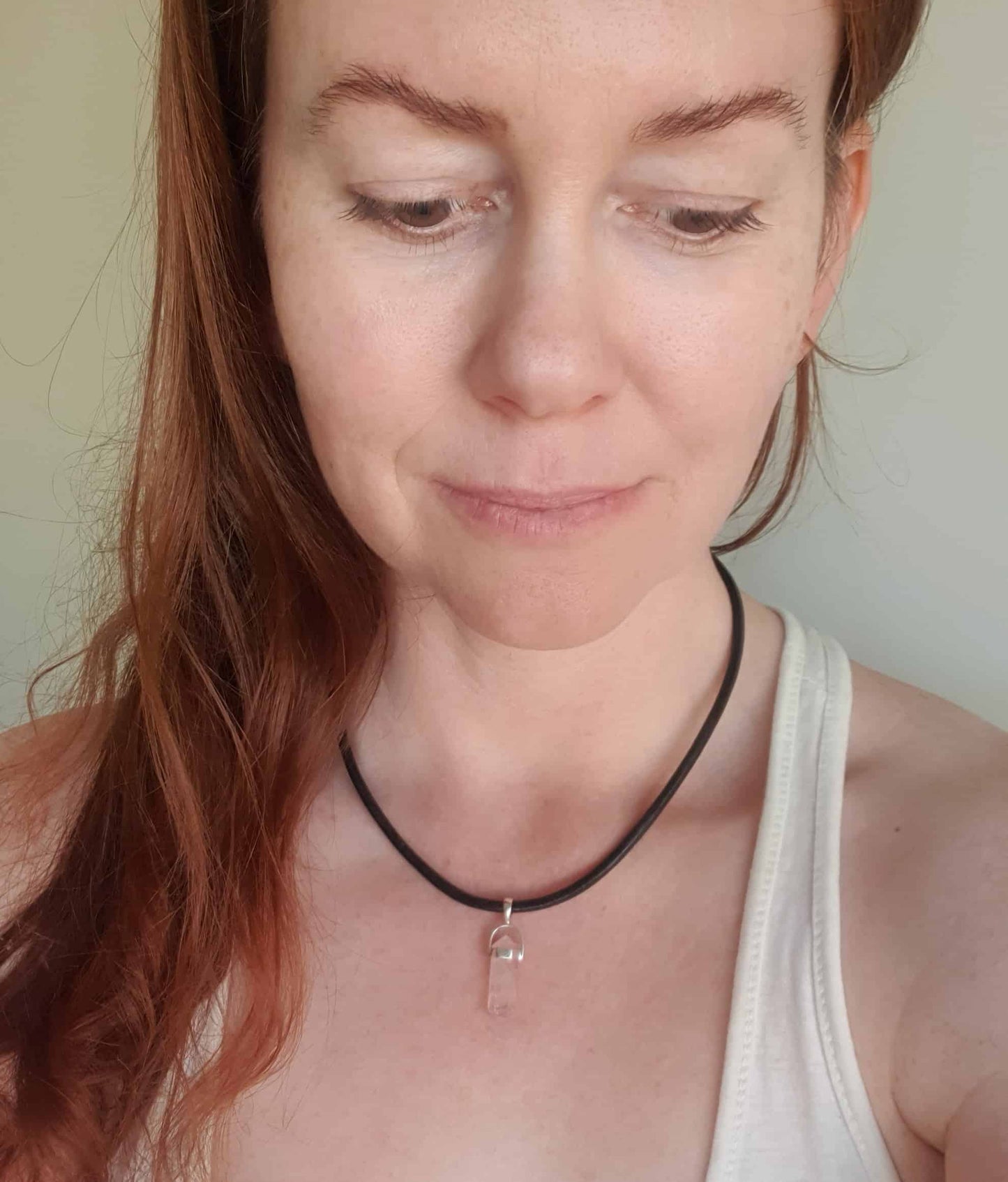 Rose Quartz Pencil Pendant