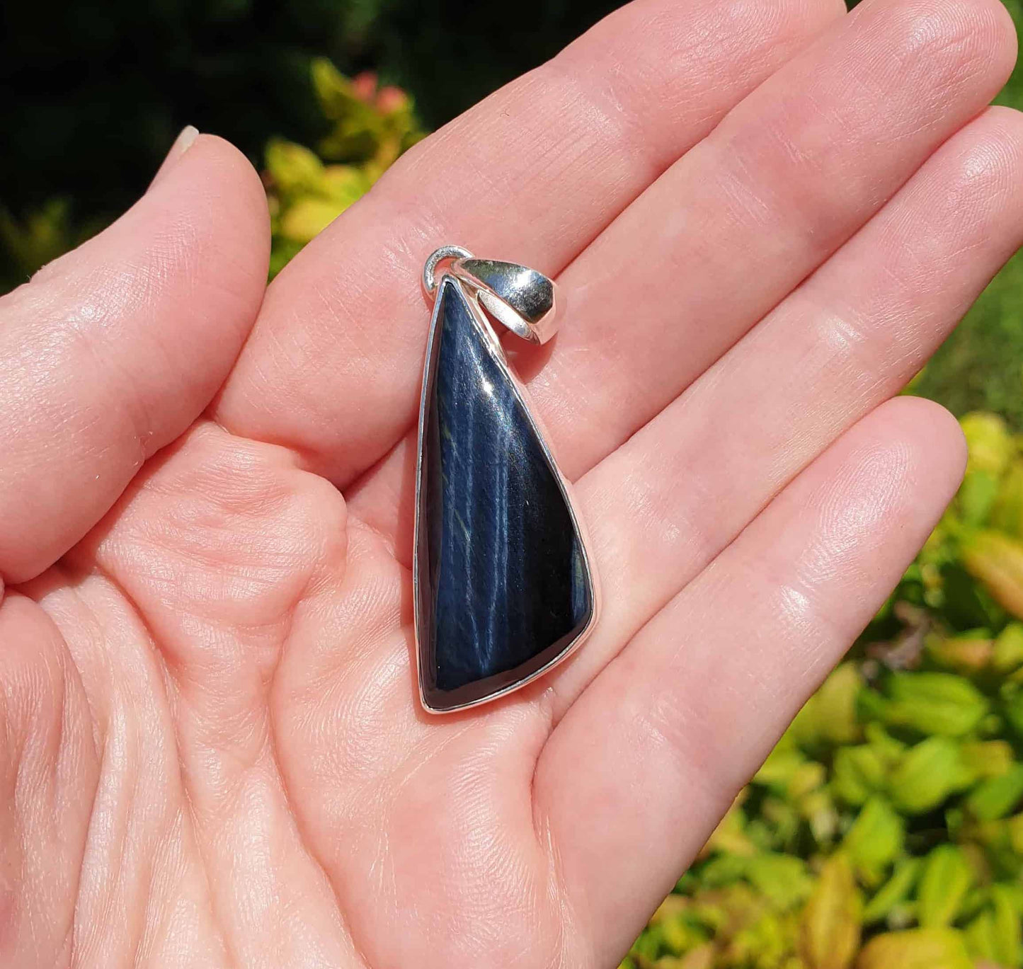 Blue Tiger Eye Pendant