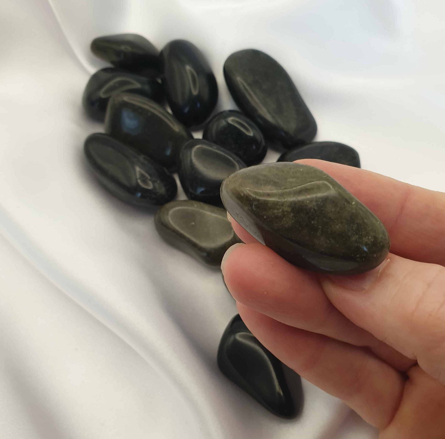 Gold Sheen Obsidian Tumbled Stone
