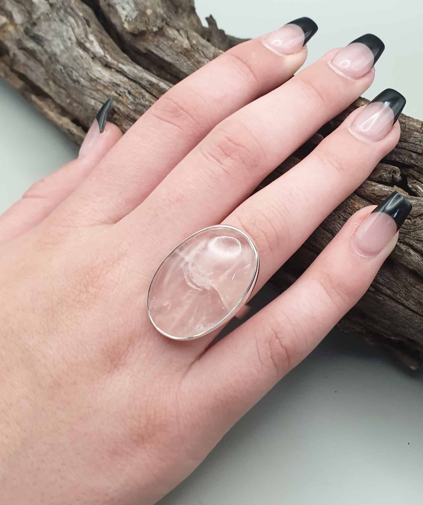 Rose Quartz Ring Size 8