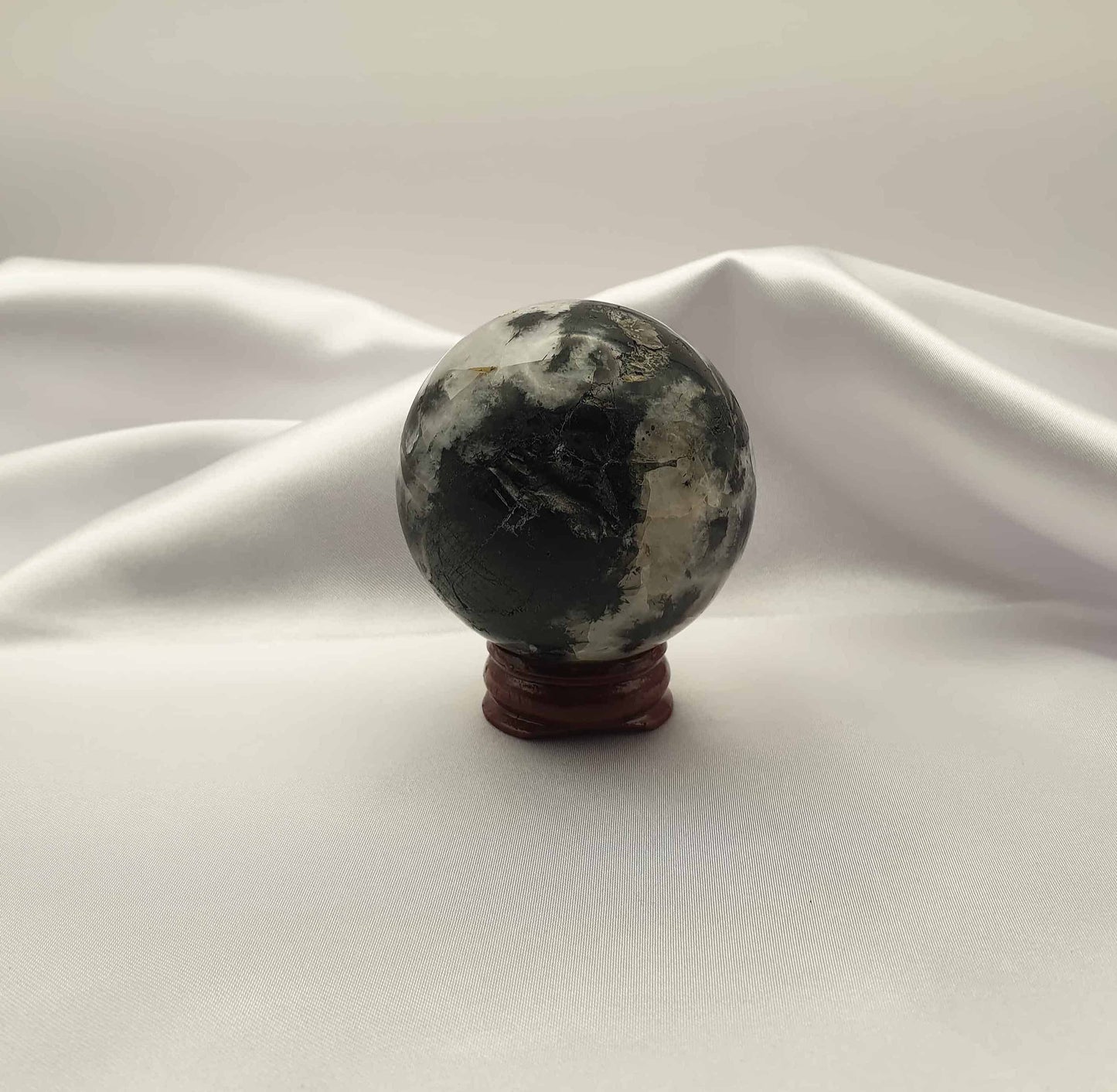 Black Tourmaline in Quartz Sphere