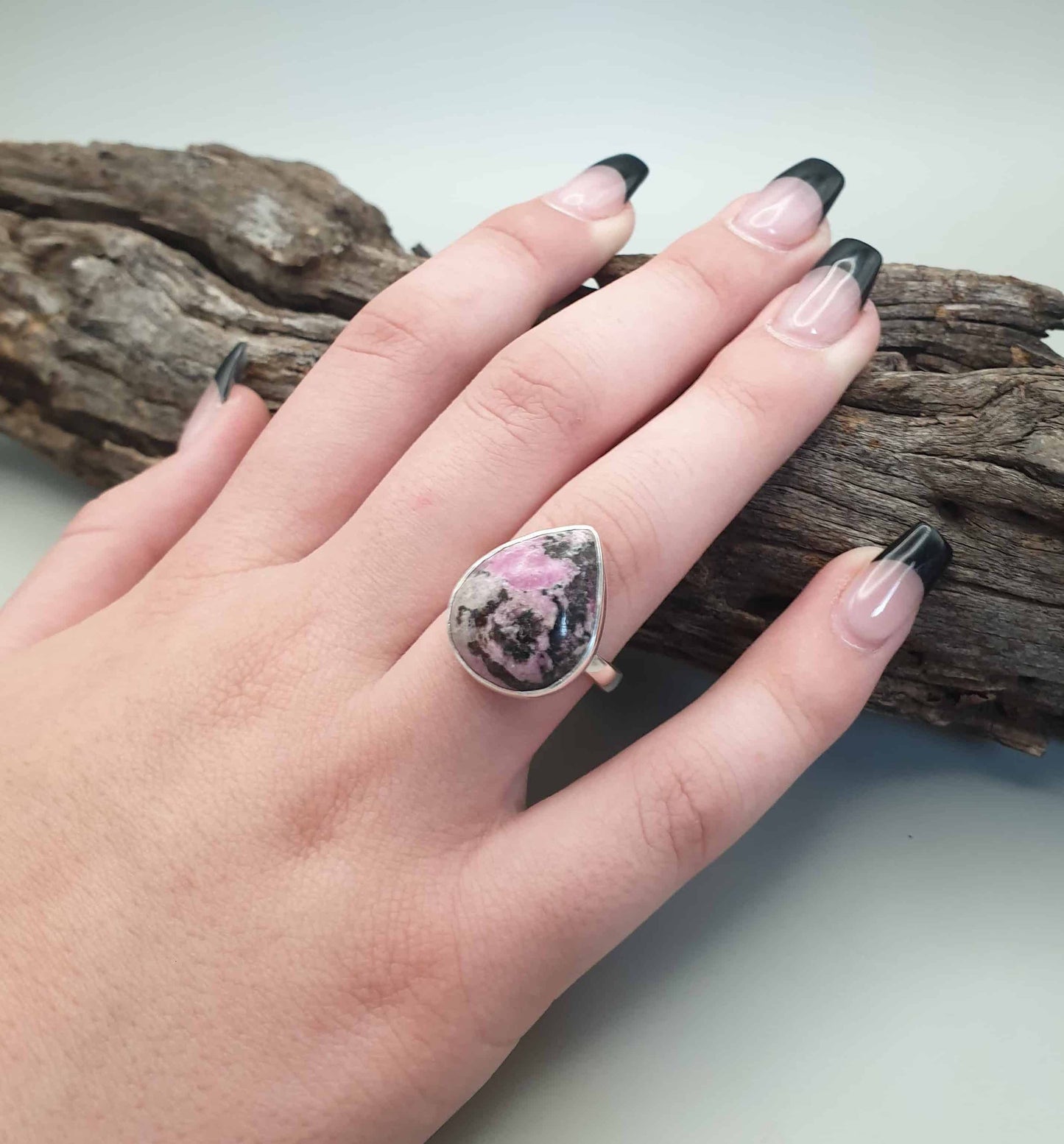Cobalto Calcite Adjustable Ring