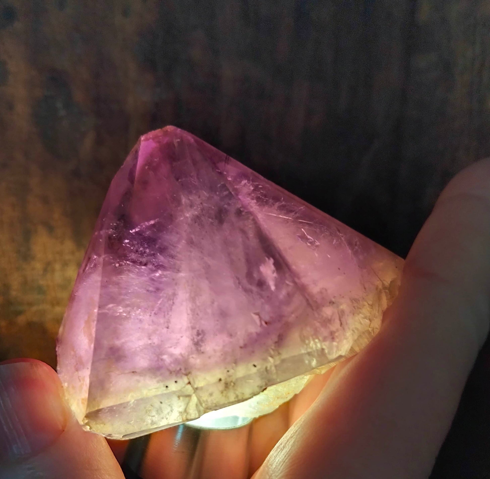 Sourced from the historic 'The Great Australian Amethyst Mine,' these hand-dug amethyst points carry a legacy dating back to the 1960s. Their rarity lies not only in the iconic location but also in the exceptional quality that is seldom found in our country. The crystals, adorned with inclusions and zoning of smoky quartz and amethyst, showcase the unique geological processes at play. Unearthed from this distinctive Australian mine, each amethyst point holds a piece of history and inherent beauty.