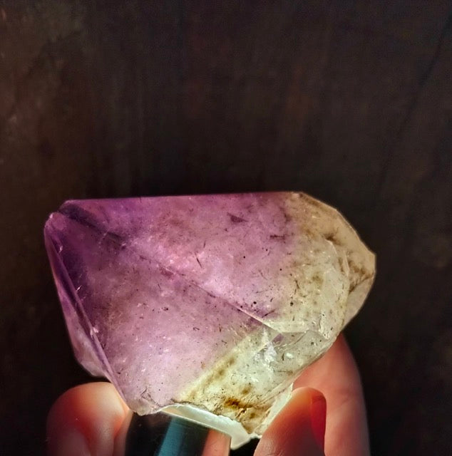 Australian Amethyst with pyrite and hematite inclusions