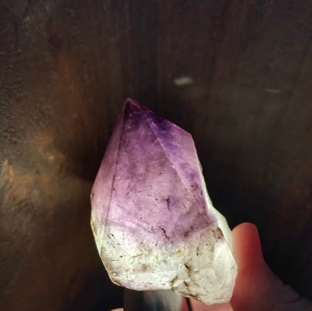 Australian Amethyst with pyrite and hematite inclusions