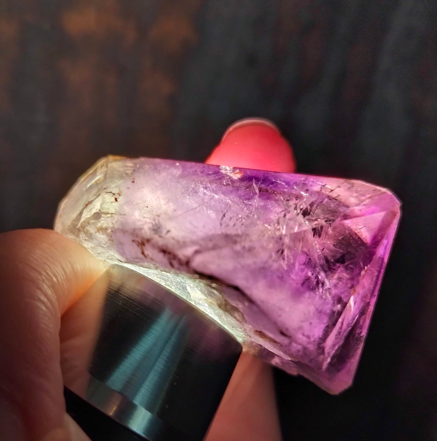 amethyst crystal, adorned with inclusions and zoning of amethyst, showcase the unique geological processes at play. Unearthed from this distinctive Australian mine, each amethyst point holds a piece of history and inherent beauty.