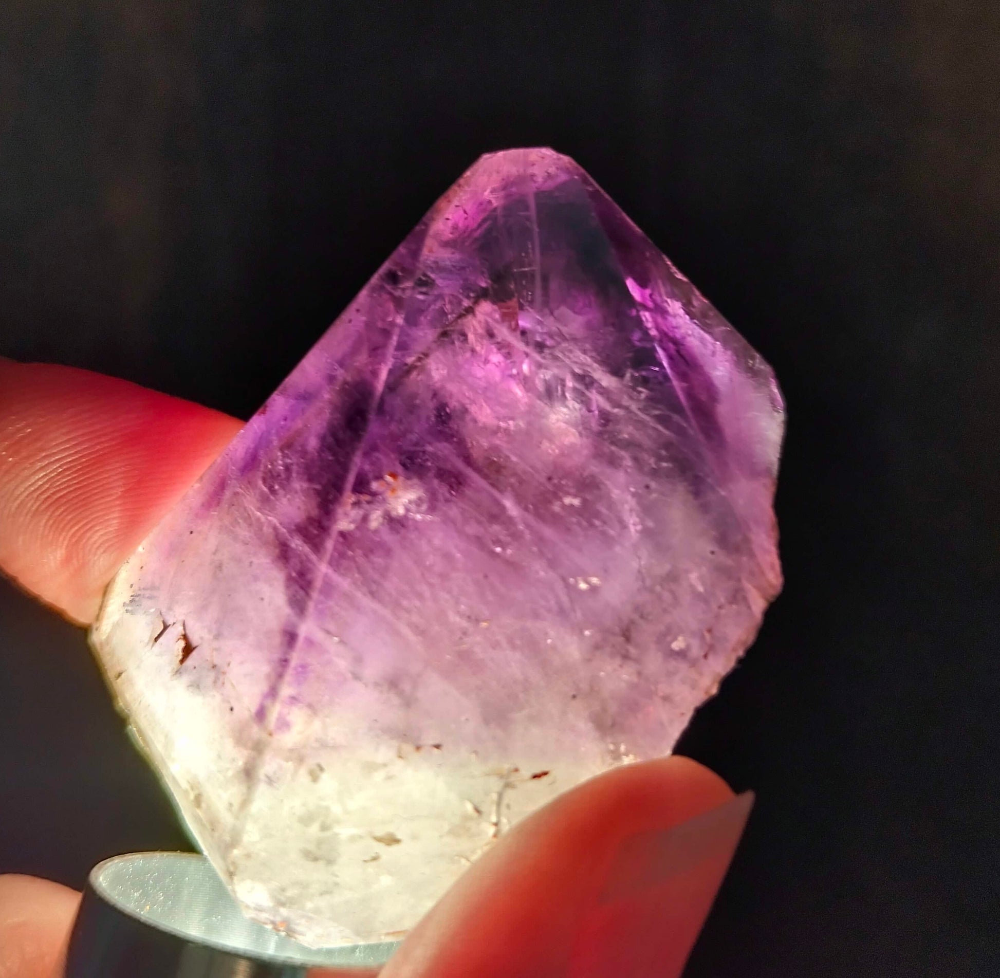 amethyst crystal, adorned with inclusions and zoning of amethyst, showcase the unique geological processes at play. Unearthed from this distinctive Australian mine, each amethyst point holds a piece of history and inherent beauty.