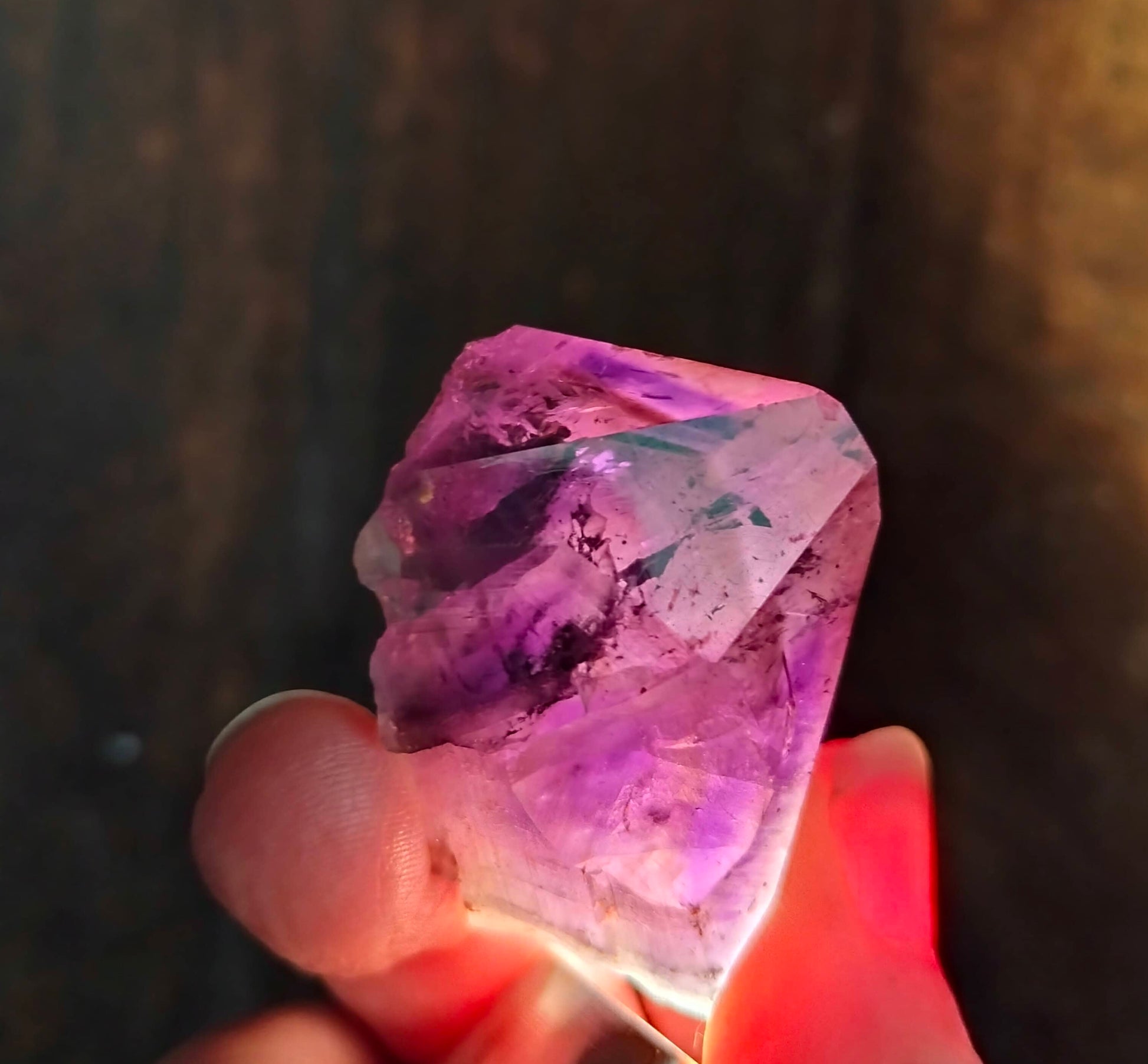amethyst crystal, adorned with inclusions and zoning of amethyst, showcase the unique geological processes at play. Unearthed from this distinctive Australian mine, each amethyst point holds a piece of history and inherent beauty.