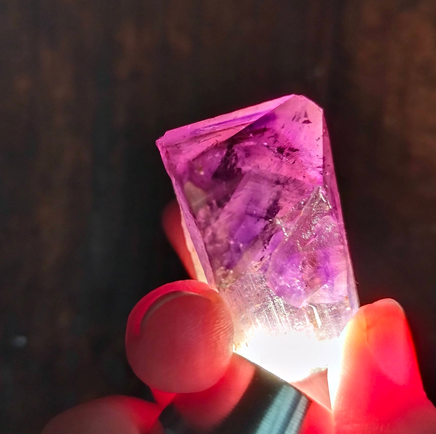 amethyst crystal, adorned with inclusions and zoning of amethyst, showcase the unique geological processes at play. Unearthed from this distinctive Australian mine, each amethyst point holds a piece of history and inherent beauty.