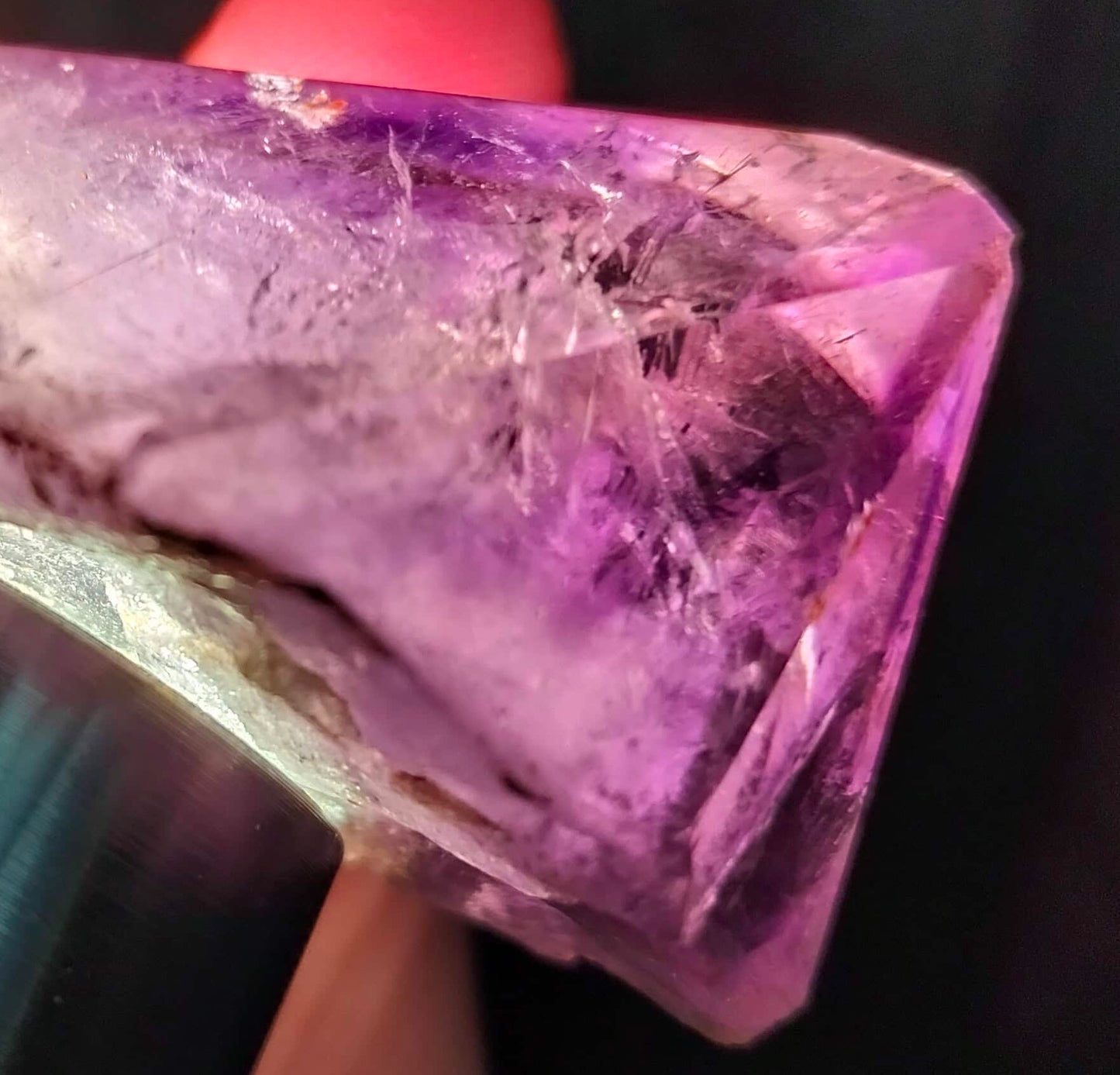 amethyst crystal, adorned with inclusions and zoning of amethyst, showcase the unique geological processes at play. Unearthed from this distinctive Australian mine, each amethyst point holds a piece of history and inherent beauty.