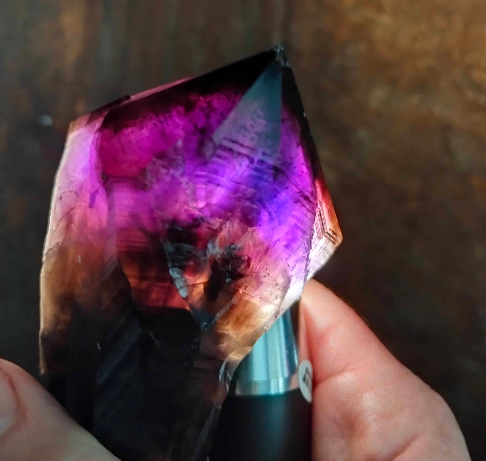 amethyst crystal, adorned with inclusions and zoning of smoky quartz and amethyst, showcase the unique geological processes at play. Unearthed from this distinctive Australian mine, each amethyst point holds a piece of history and inherent beauty.