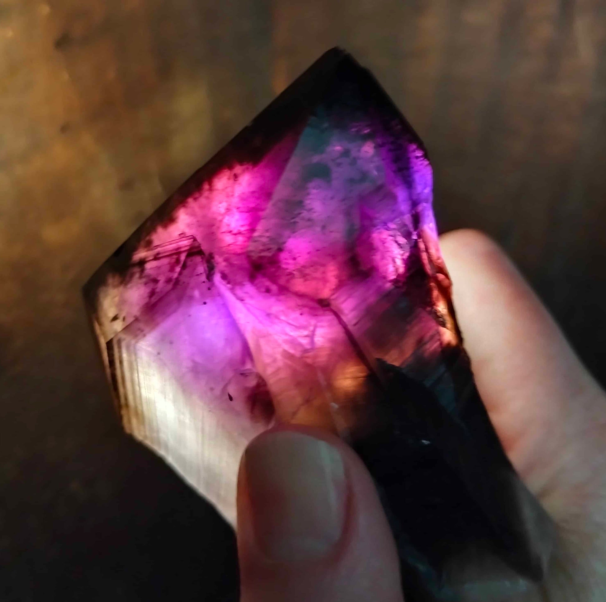 amethyst crystal, adorned with inclusions and zoning of smoky quartz and amethyst, showcase the unique geological processes at play. Unearthed from this distinctive Australian mine, each amethyst point holds a piece of history and inherent beauty.