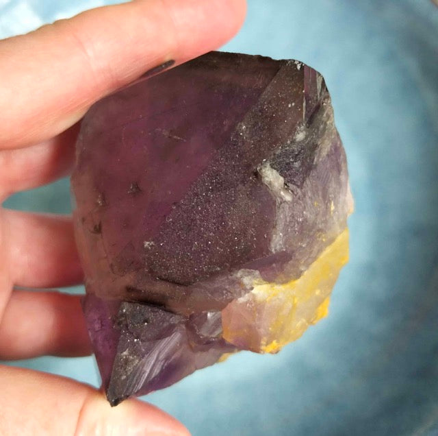 Australian Amethyst with Rare rutile, hematite and pyrite inclusions