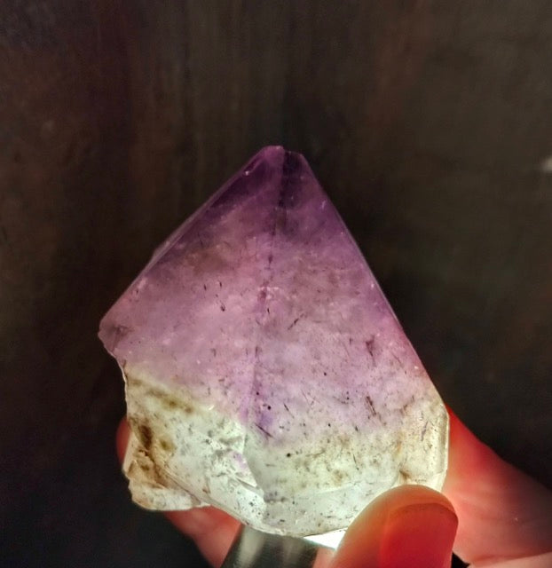 Australian Amethyst with pyrite and hematite inclusions