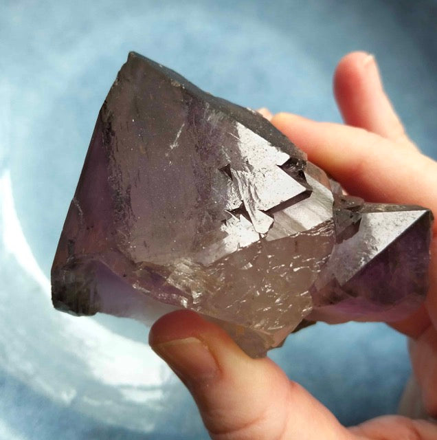 Australian Amethyst with Rare rutile, hematite and pyrite inclusions