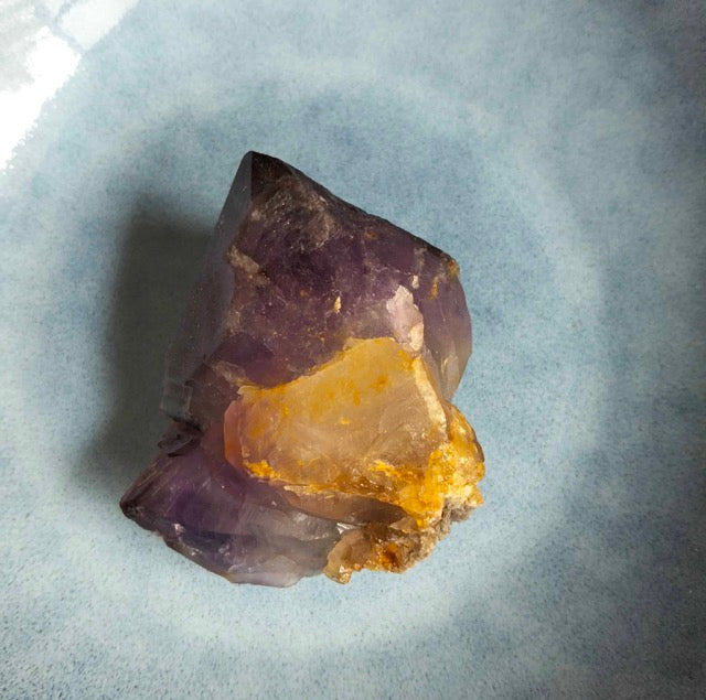 Australian Amethyst with Rare rutile, hematite and pyrite inclusions