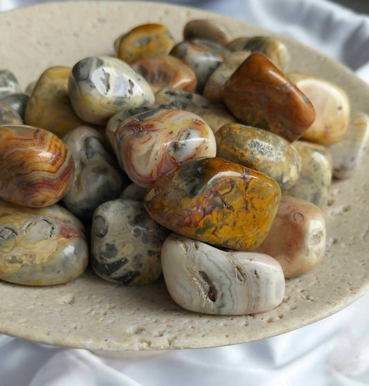 Australian Crazy Lace Agate Tumbled Stones