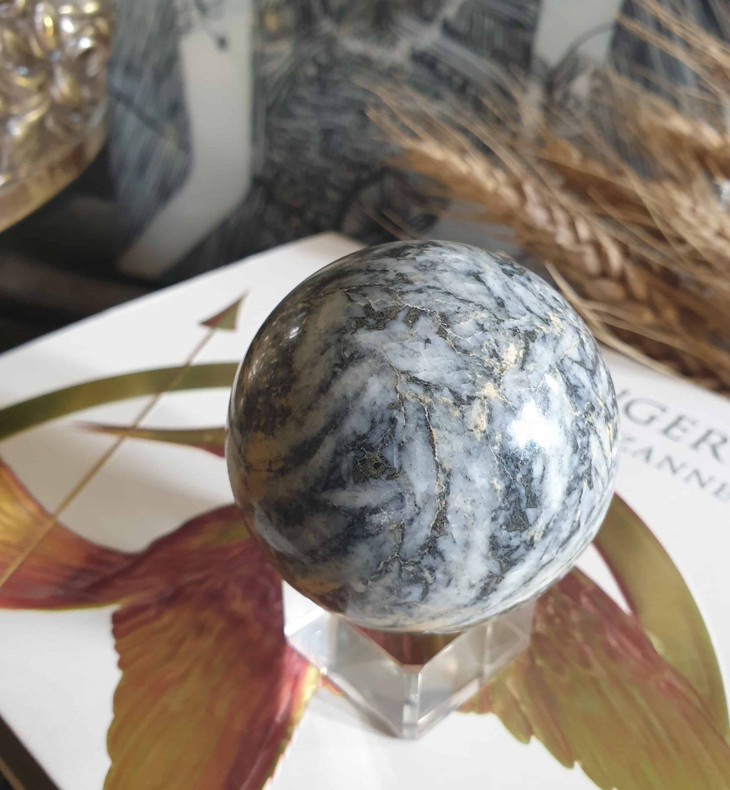 Canadian Pinolite Sphere – Oliver's Stone