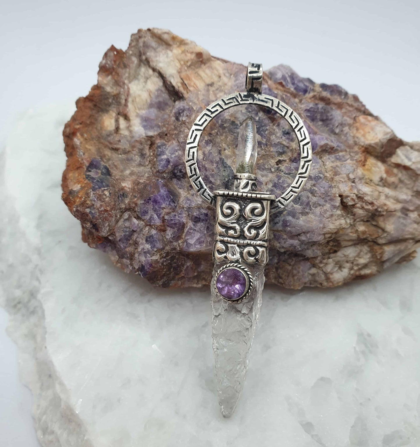 Himalayan Quartz Silver Pendant