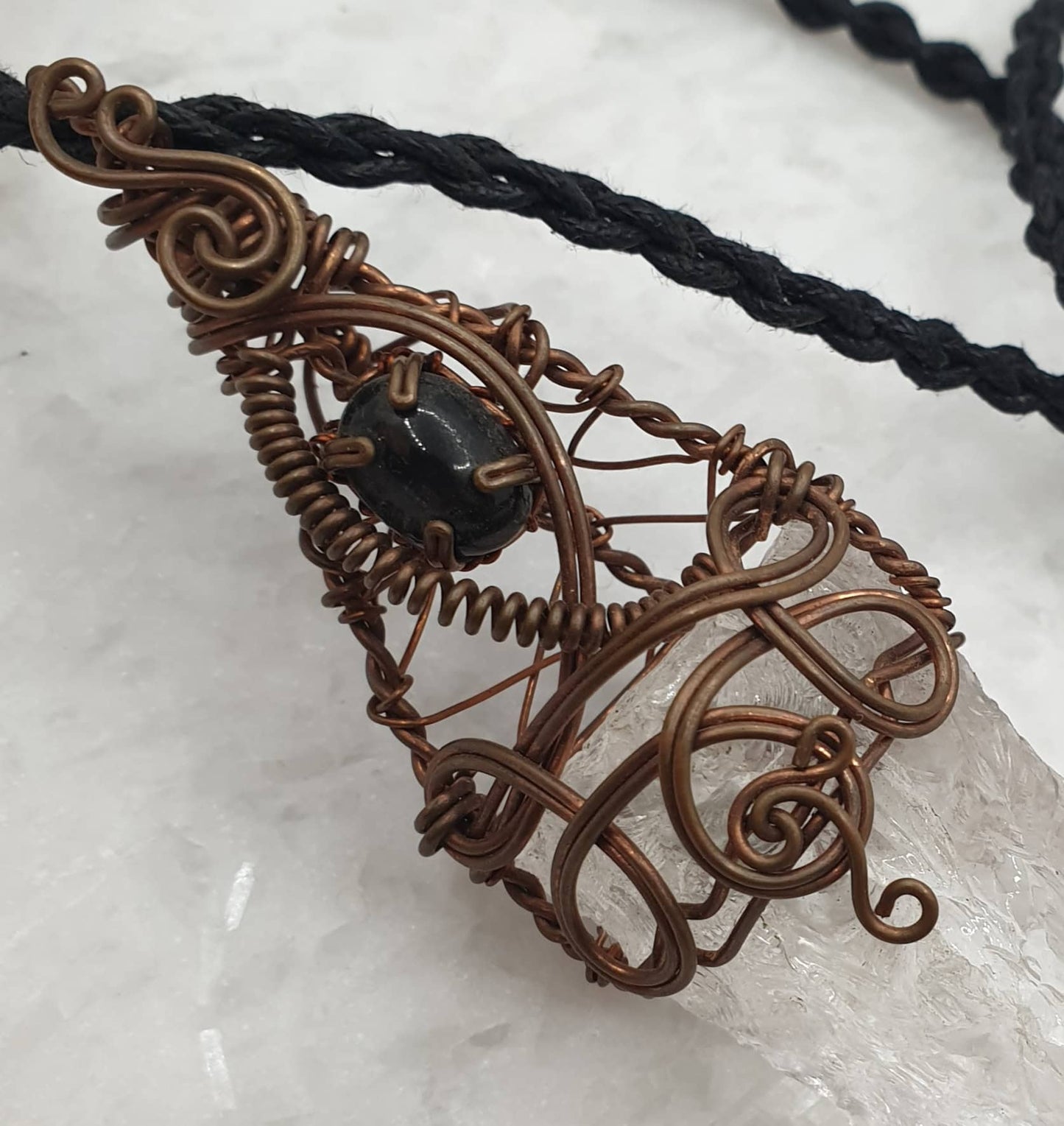 Himalayan Quartz Wire Wrapped Pendant