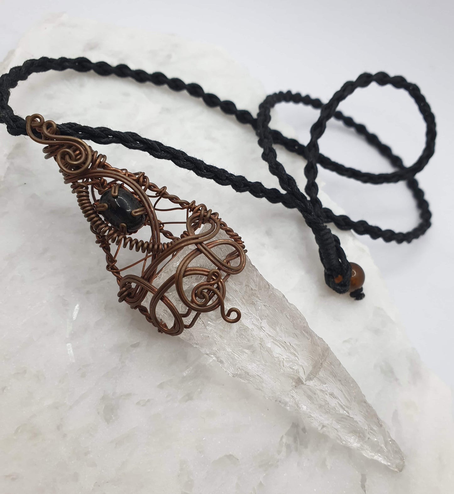 Himalayan Quartz Wire Wrapped Pendant