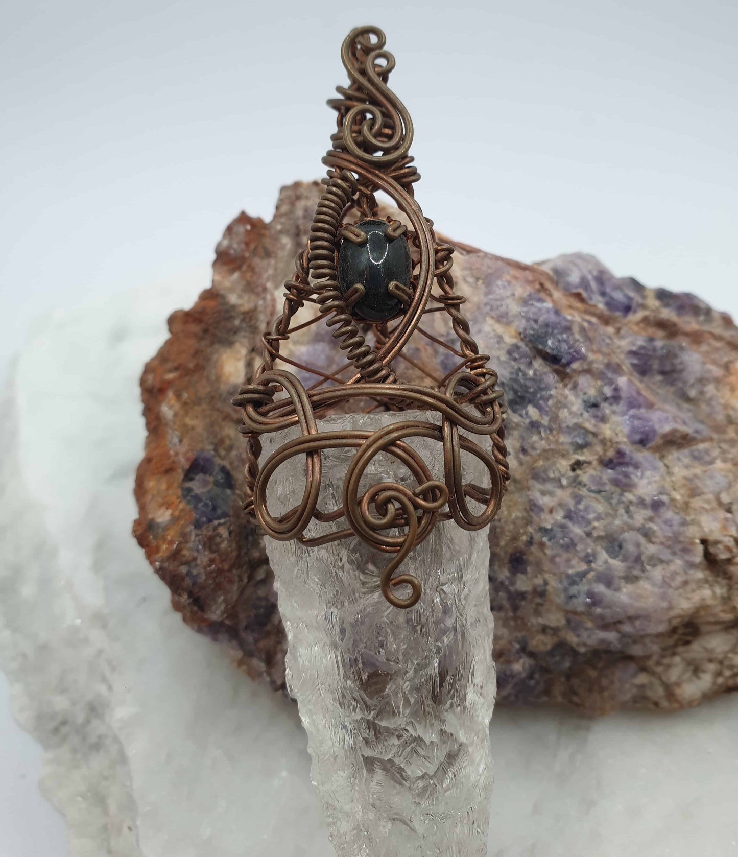 Himalayan Quartz Wire Wrapped Pendant