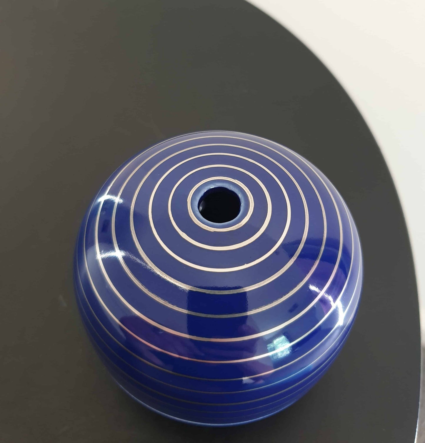 Miyuki Ginsen - Silver Lines Incense Burner