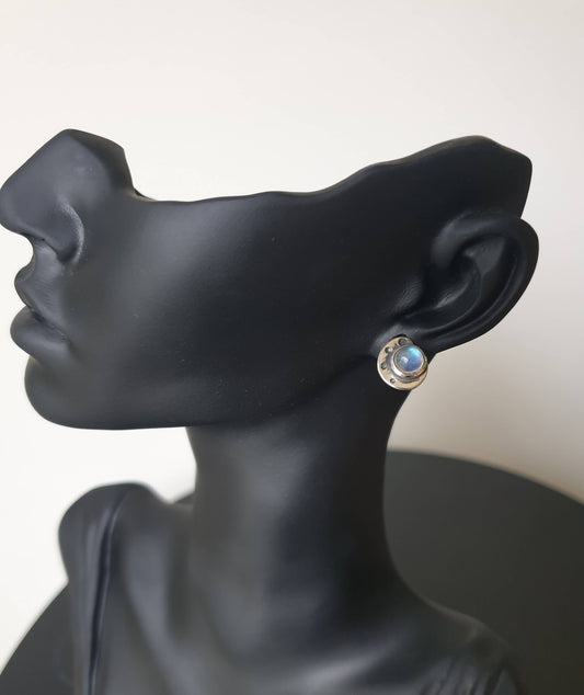 Moonstone Stud Earrings