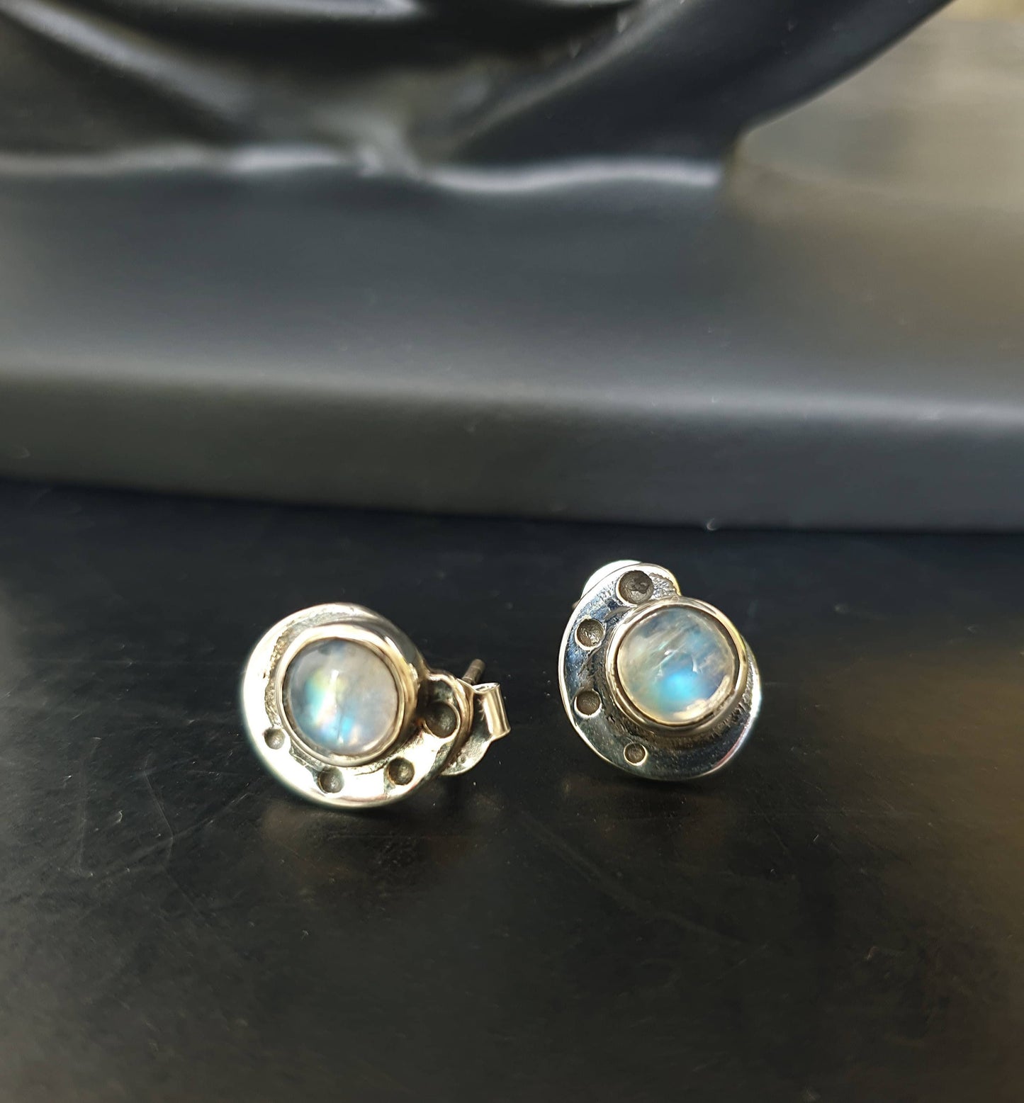 Moonstone Stud Earrings