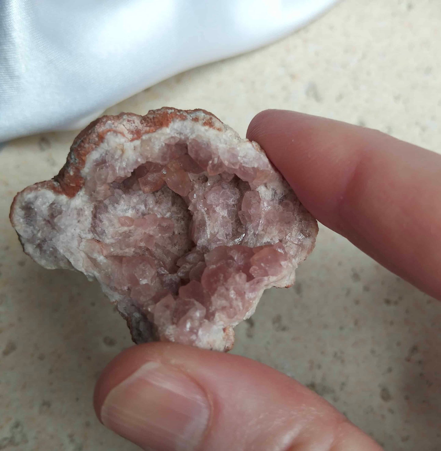 patagonian pink amethyst geode pink crystal