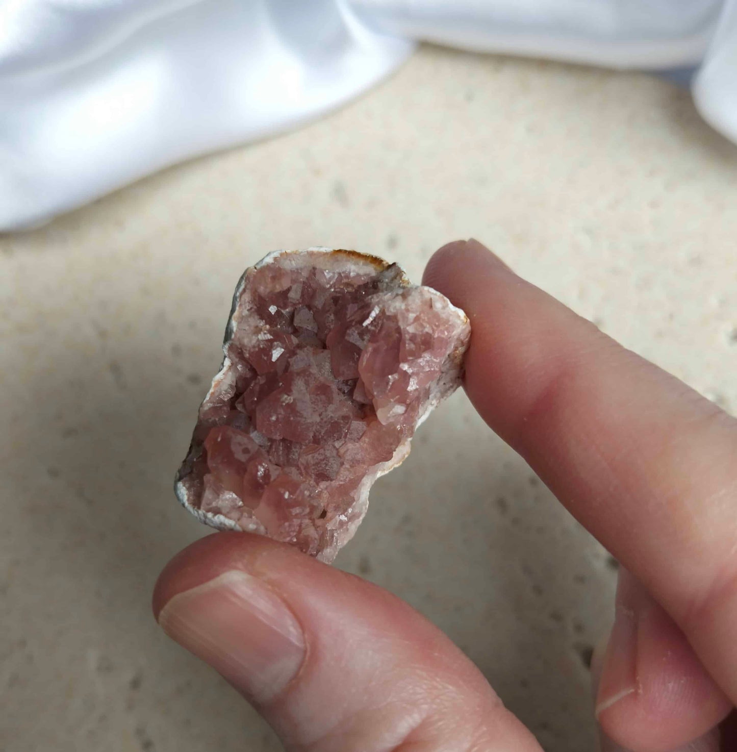patagonian pink amethyst geode pink crystal
