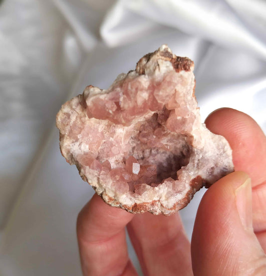 pink patagonian amethyst geode gemmy crystal