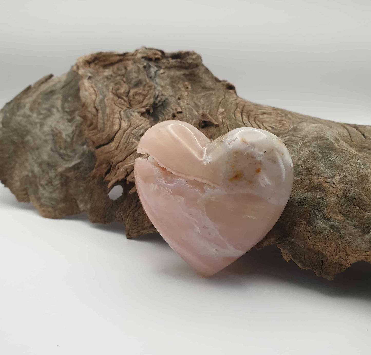 Peruvian Pink Opal Heart