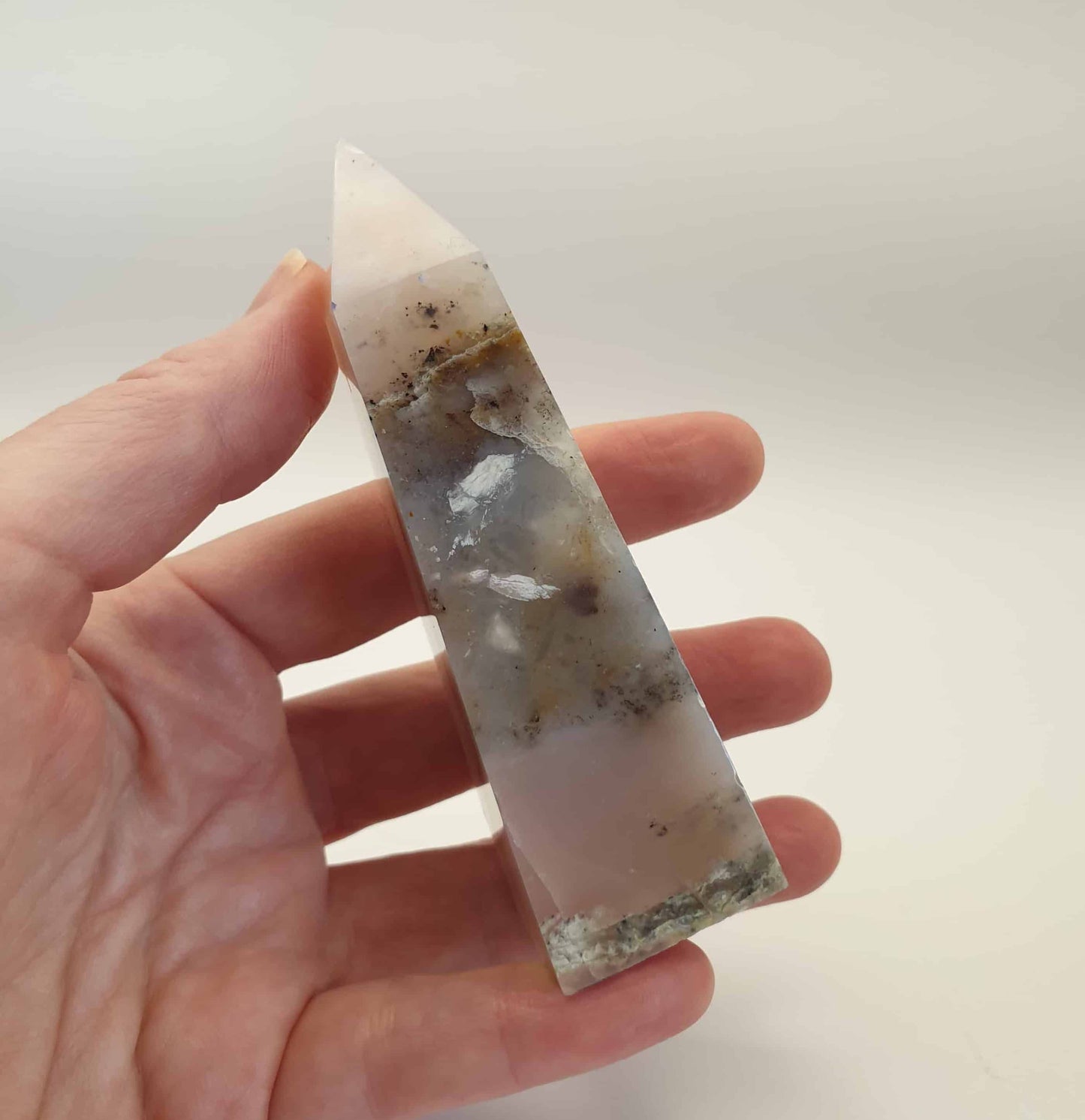 Peruvian Pink Opal Obelisk