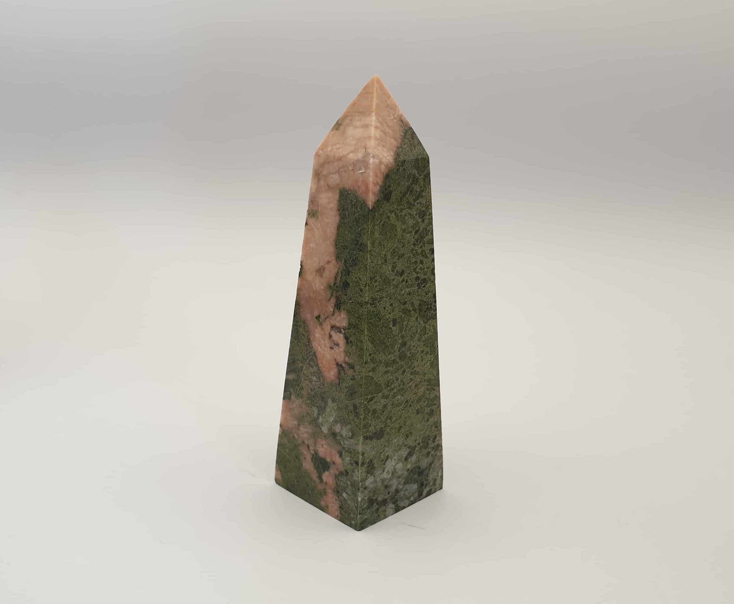 Rhodonite & Green Epidote Obelisk